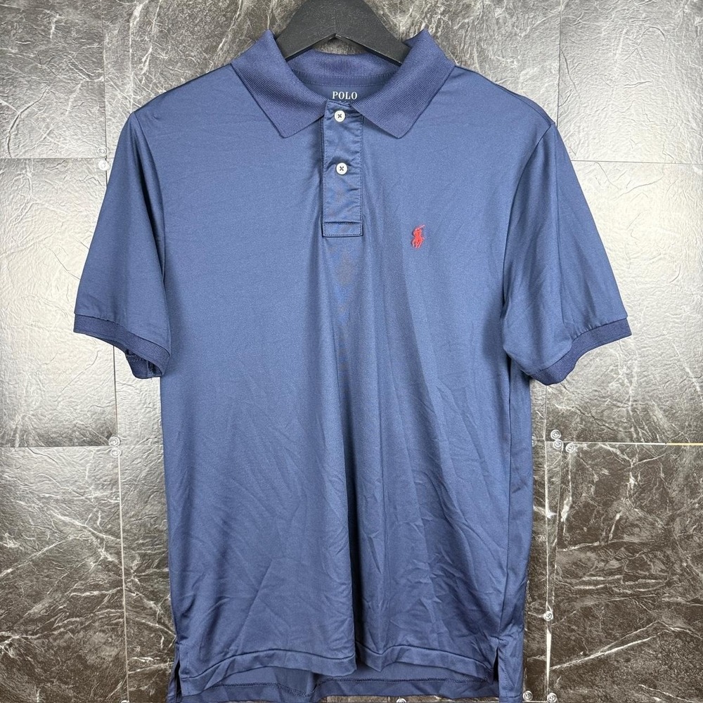 Polo Ralph Lauren Performance Blue Golf Polo Shirt Youth Large (Men's XS)